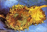 Vincent Van Gogh Wall Art - Two Cut Sunflowers